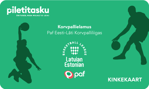 Paf Eesti-Läti Korvpalliliiga kinkekaart